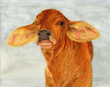 Ganado Vaca Toro Painting - vaca dana ternero
